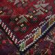 7x10 Kilim Wine Red Turkish Kilim Rug, 218x311Cm