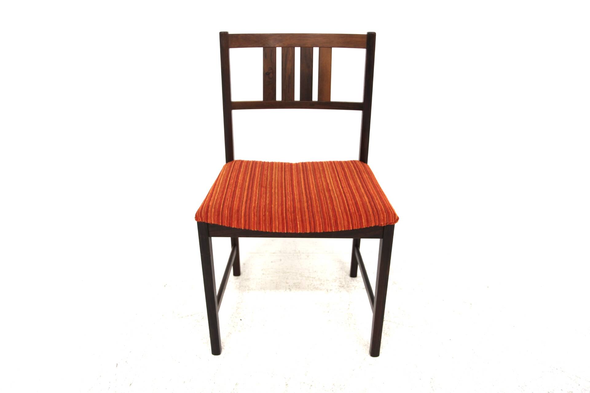 Set of 4 Scandinavian walnut chairs, Sweden, 1960