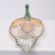 Mid century modern large Italian ceramic Peacock platter
