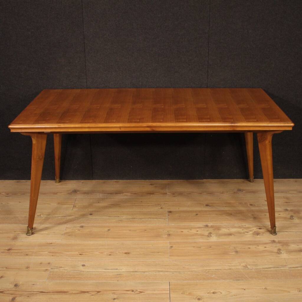 Table design italienne en bois du 20ème siècle