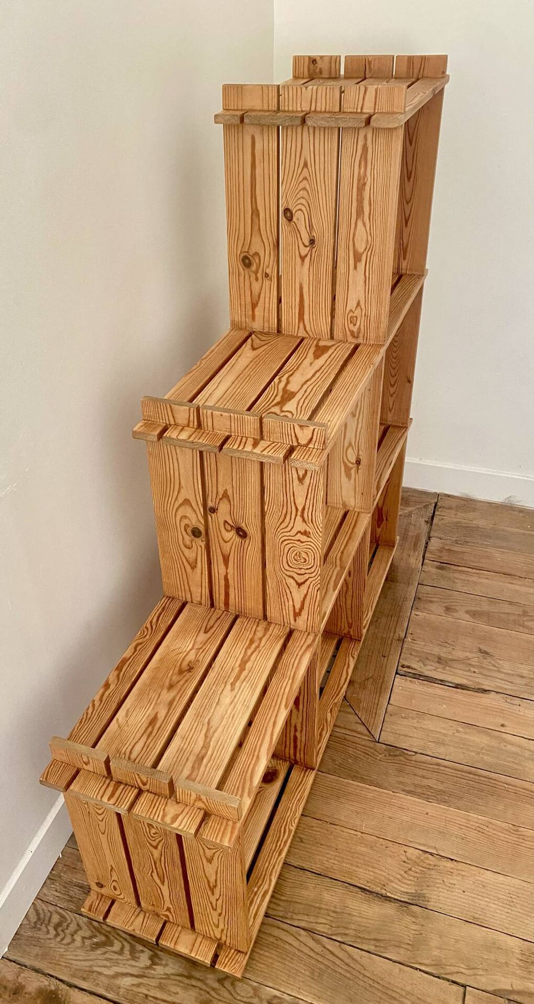80's pine bookshelf