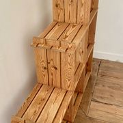 80's pine bookshelf