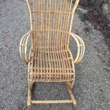 Rocking chair rattan