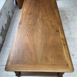 Solid walnut farmhouse castle table 1900 XXL