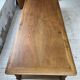 Solid walnut farmhouse castle table 1900 XXL