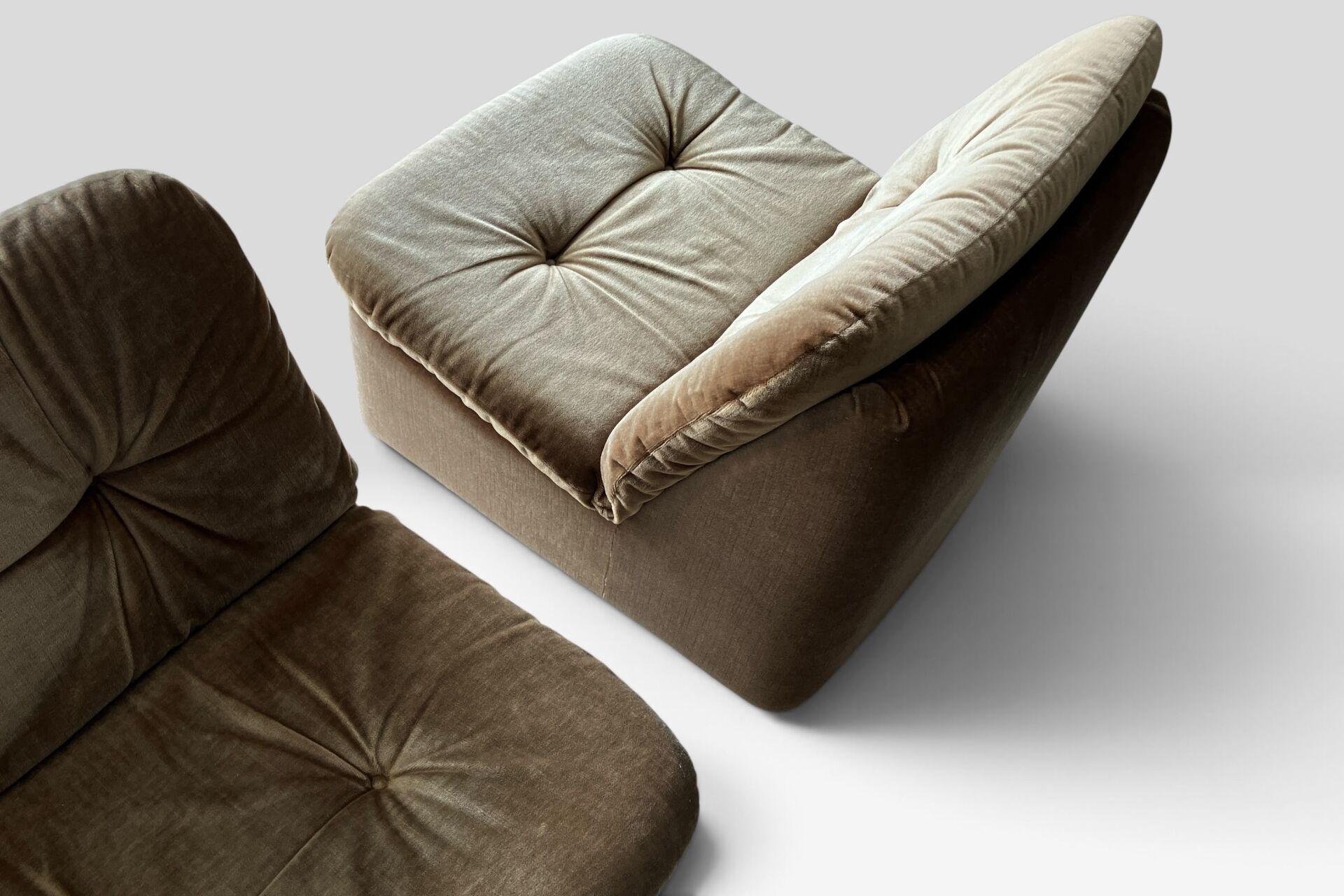 2 fauteuils vintage Cor "Ambo" verts de Jo Otterpohl