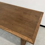 1950s farmhouse table in oak and walnut