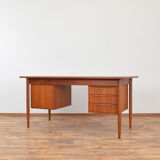 Bureau en teck danois du milieu du siècle par Gunnar Nielsen pour Tibergaard, années 1960.