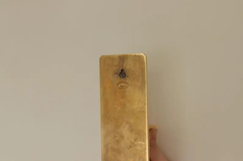 Pair of swedish brass sconces by gusum 1991