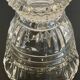 Paire vases géométriques semi-cristal vintage
