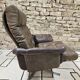 Vintage leather lounge chair 1960