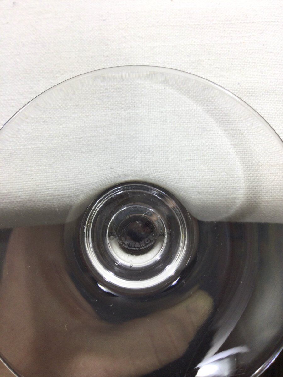 Set of 4 Baccarat balloon wine glasses