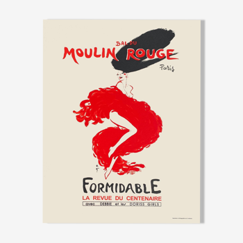 Poster moulin rouge "formidable" by René Gruau