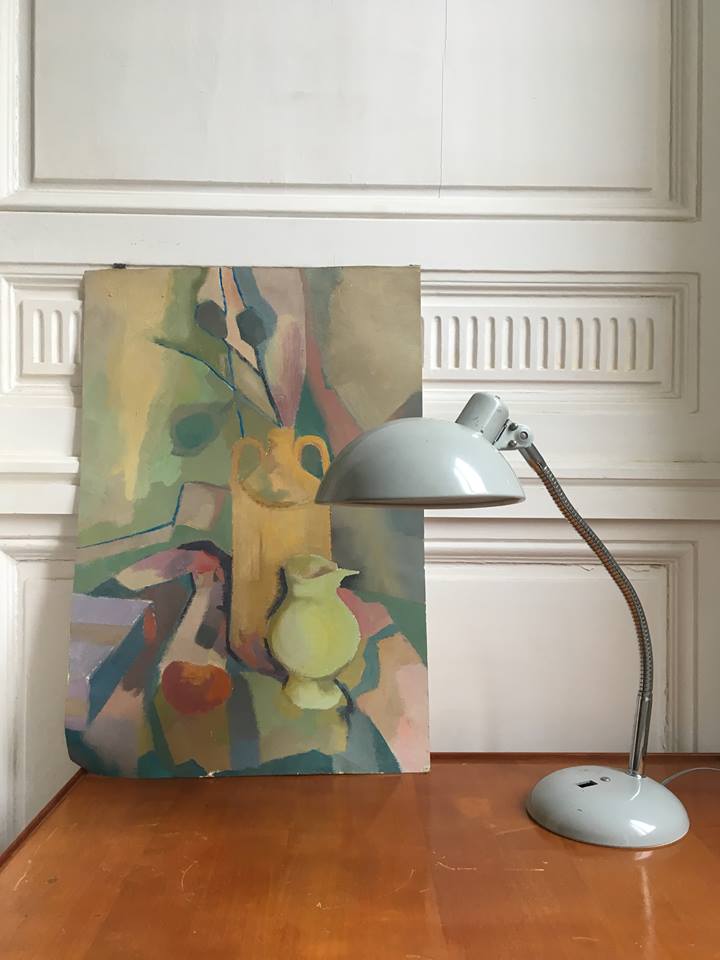 Stylized still life painting