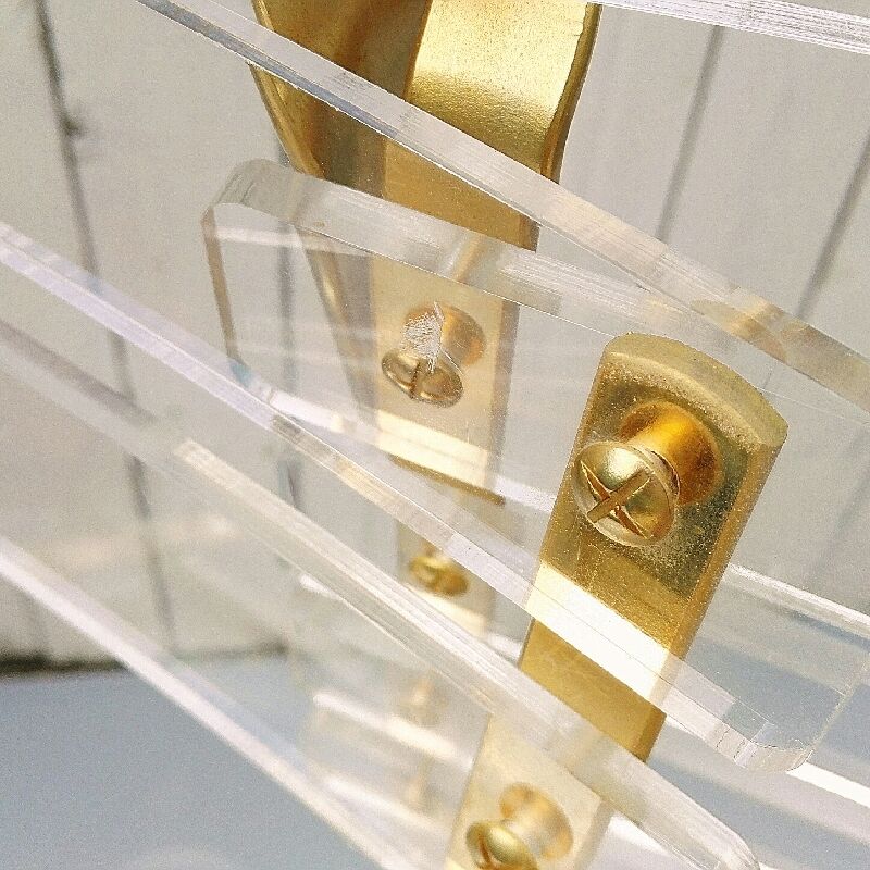 Pair of chairs in methcrylate Yonel Lebovici - Bernard Berthet (No.2)