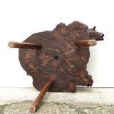 Folk art wooden side table or coffee table