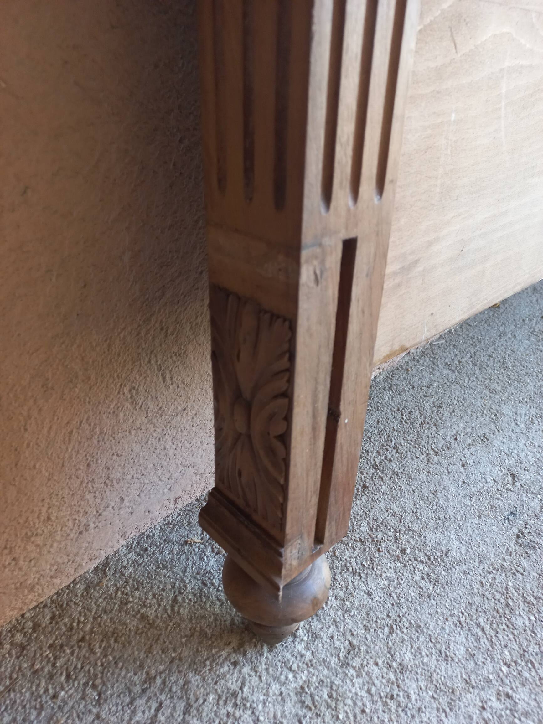 Louis XVI style wooden headboard