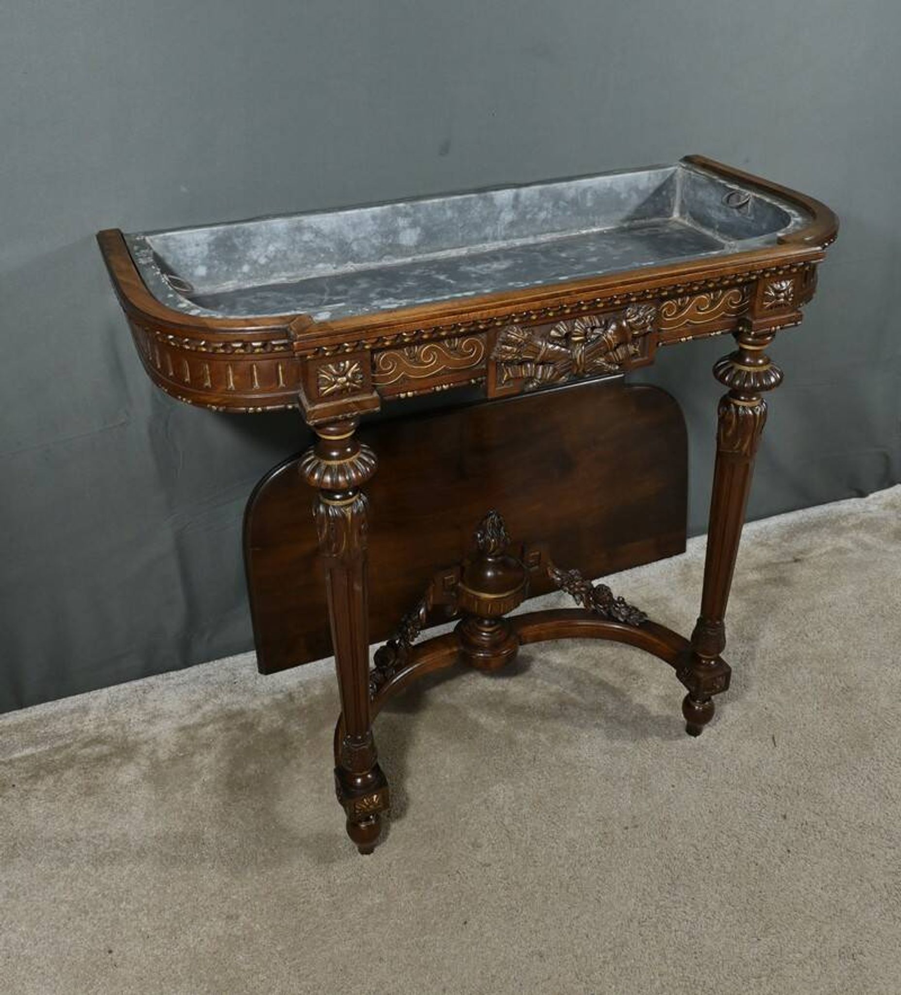 Jardinière Console en Noyer, style Louis XVI – Milieu XIXe
