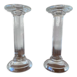 Glass candlesticks
