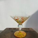 Clichy glass fruit bowl