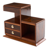 Cabinet de couture Art deco moderniste palissandre laiton vers 1940