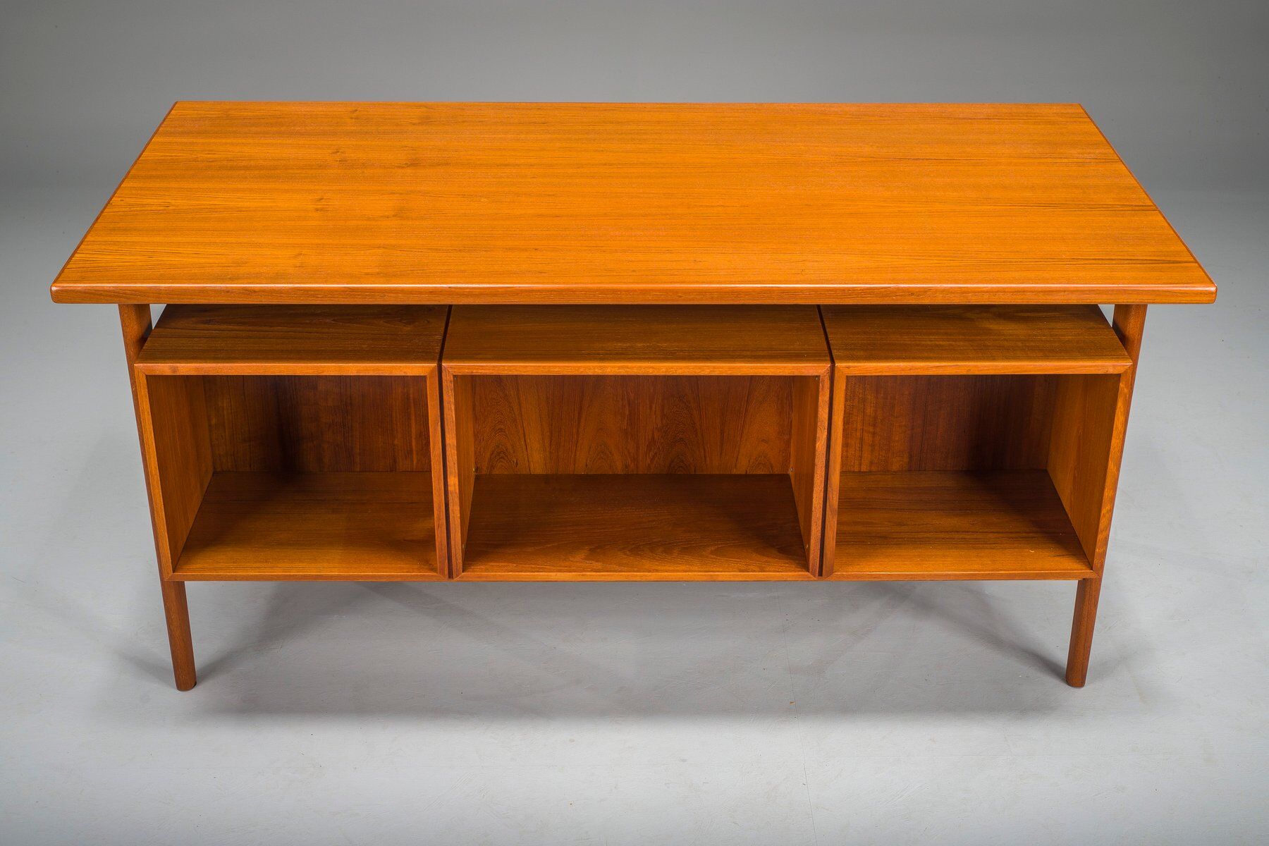 Danish teak desk by Kai Kristiansen for FM Møbler, 1960s