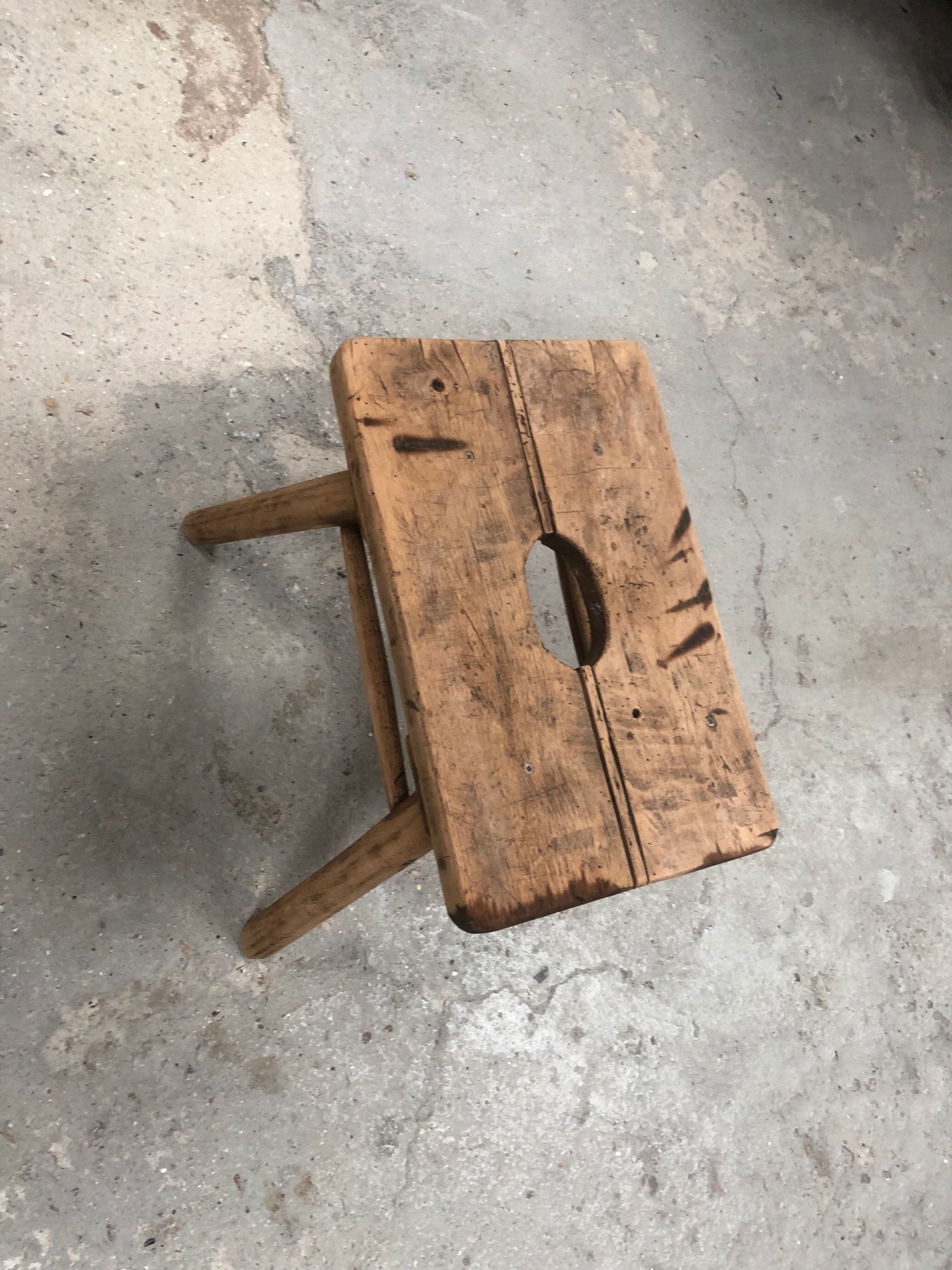 Old milking stool