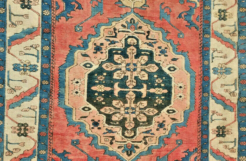 Azeri wool carpet made in Turkey. 20th century