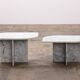 Set of Two Marble Tables - Italian Design, 1980s