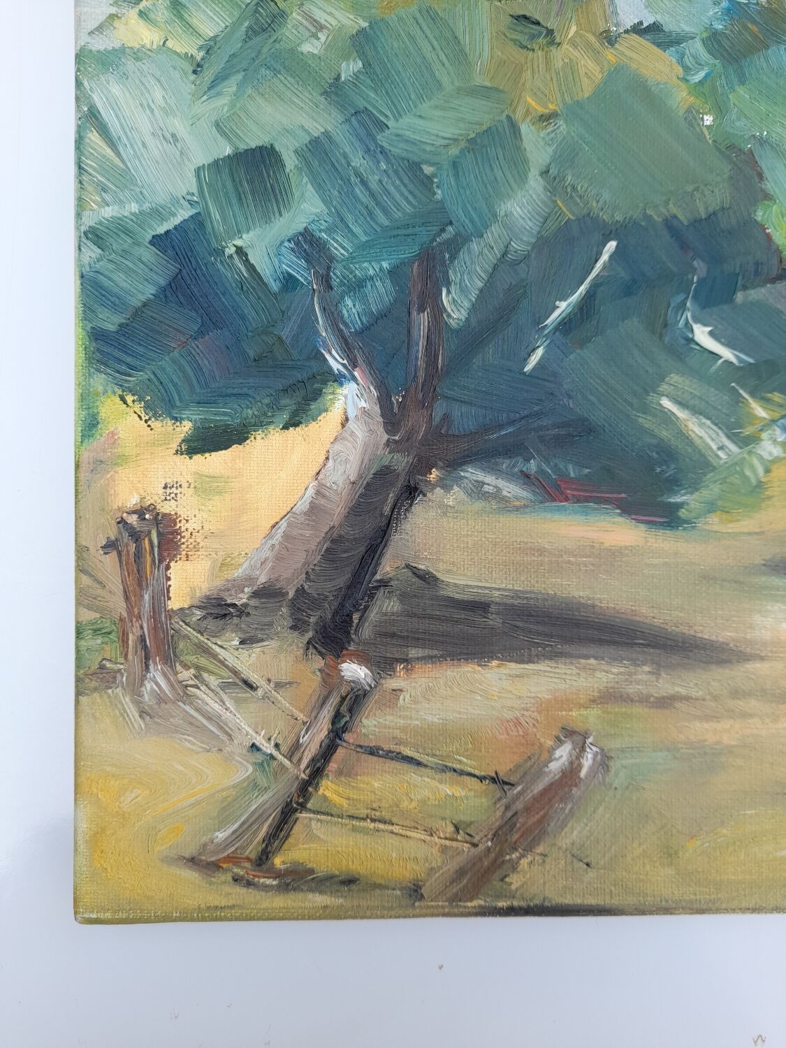 Oil on canvas landscape Jeanine Petit