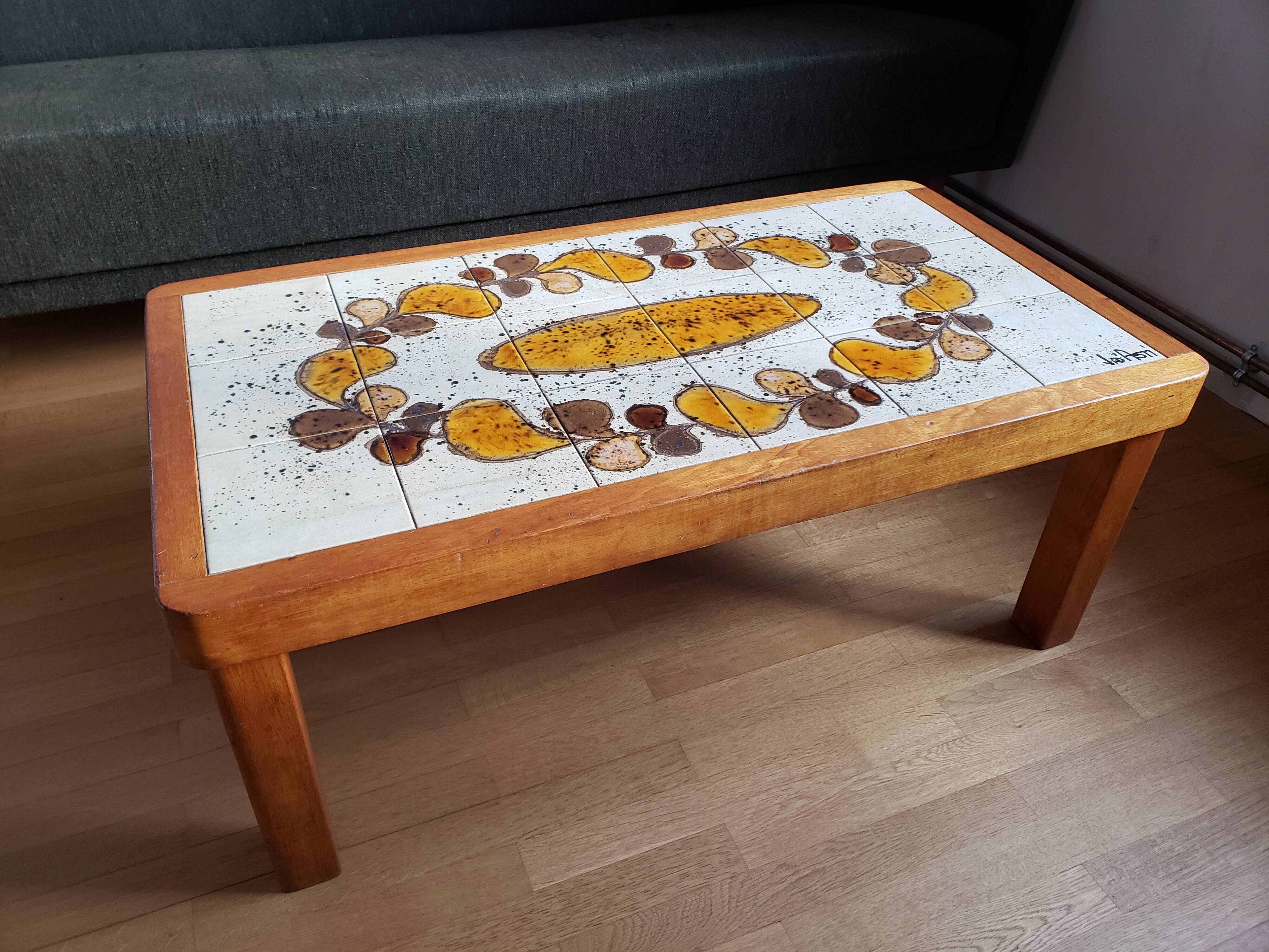 Ceramic coffee table Jean d'Asti