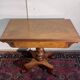 Angleterre XIXeme : table a jeux style Charles X en acajou blond