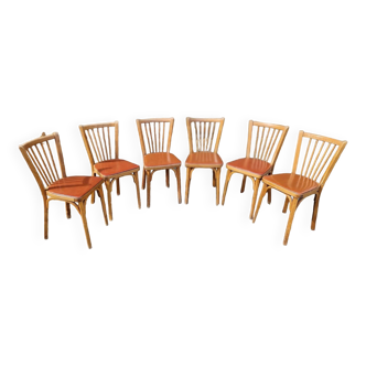 Set of 6 Baumann 70's chairs