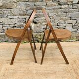 Pair of folding chairs B751 from Thonet