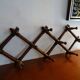Folding wooden wall coat rack 10 hooks