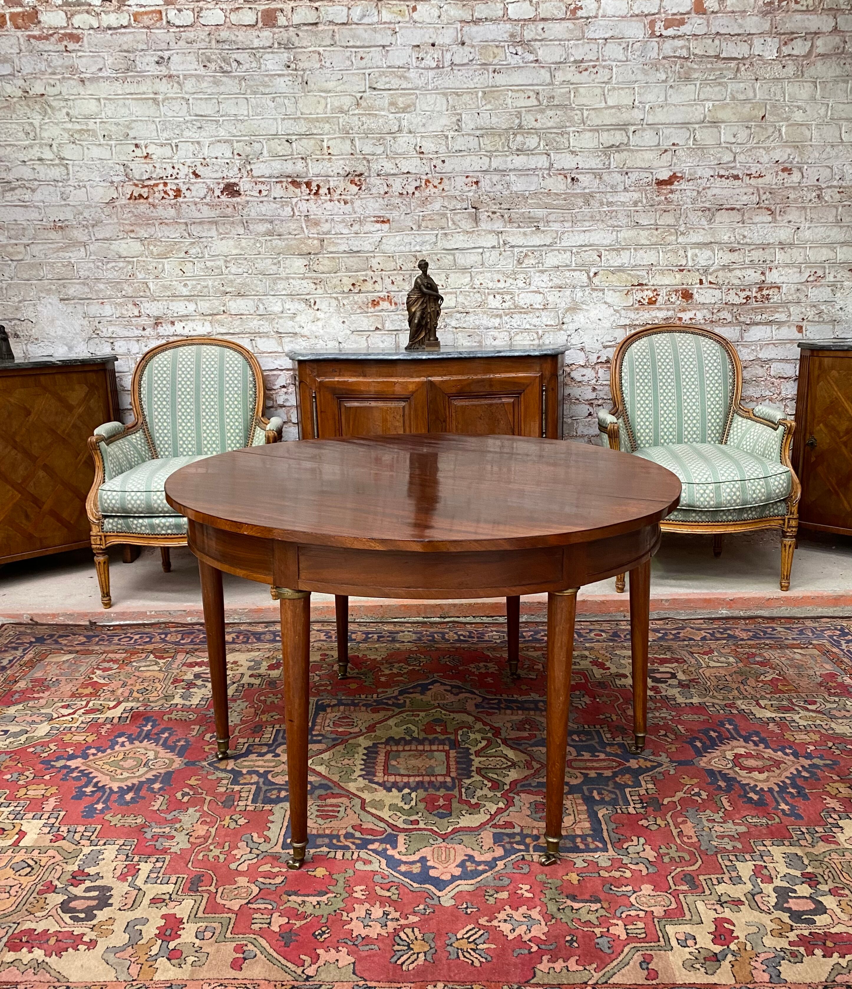 Mahogany Dining Room Table Period Louis XVI XVIII Eme Century