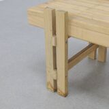 Vintage Low Slatted Bench
