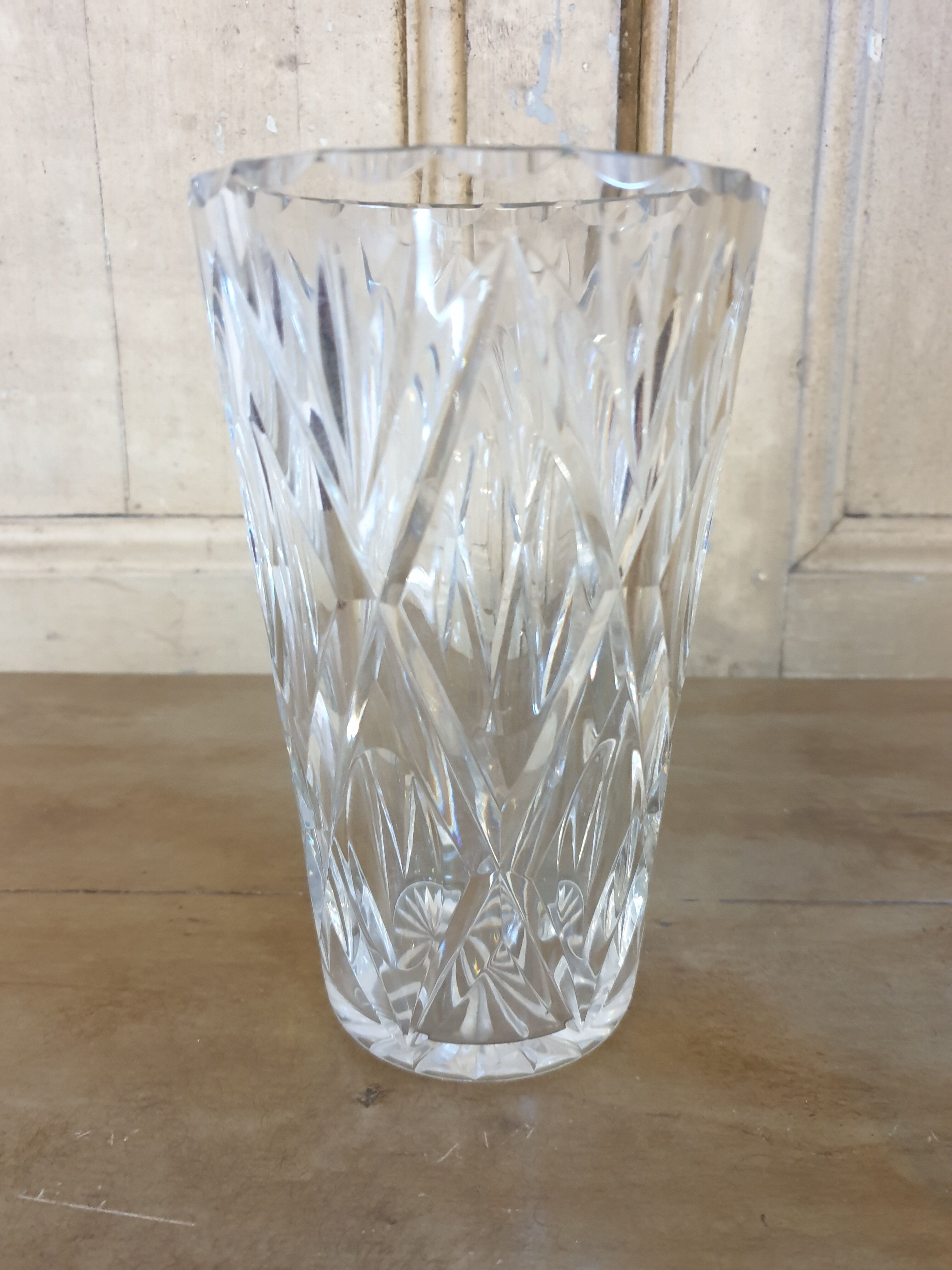 Pair of crystal vases