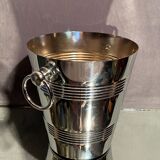Champagne bucket with stainless steel handles