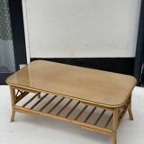 Bamboo Coffee Table with Pine Wood Top