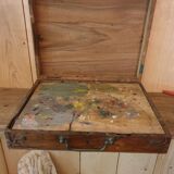 Ancienne boîte à peinture d'artiste
