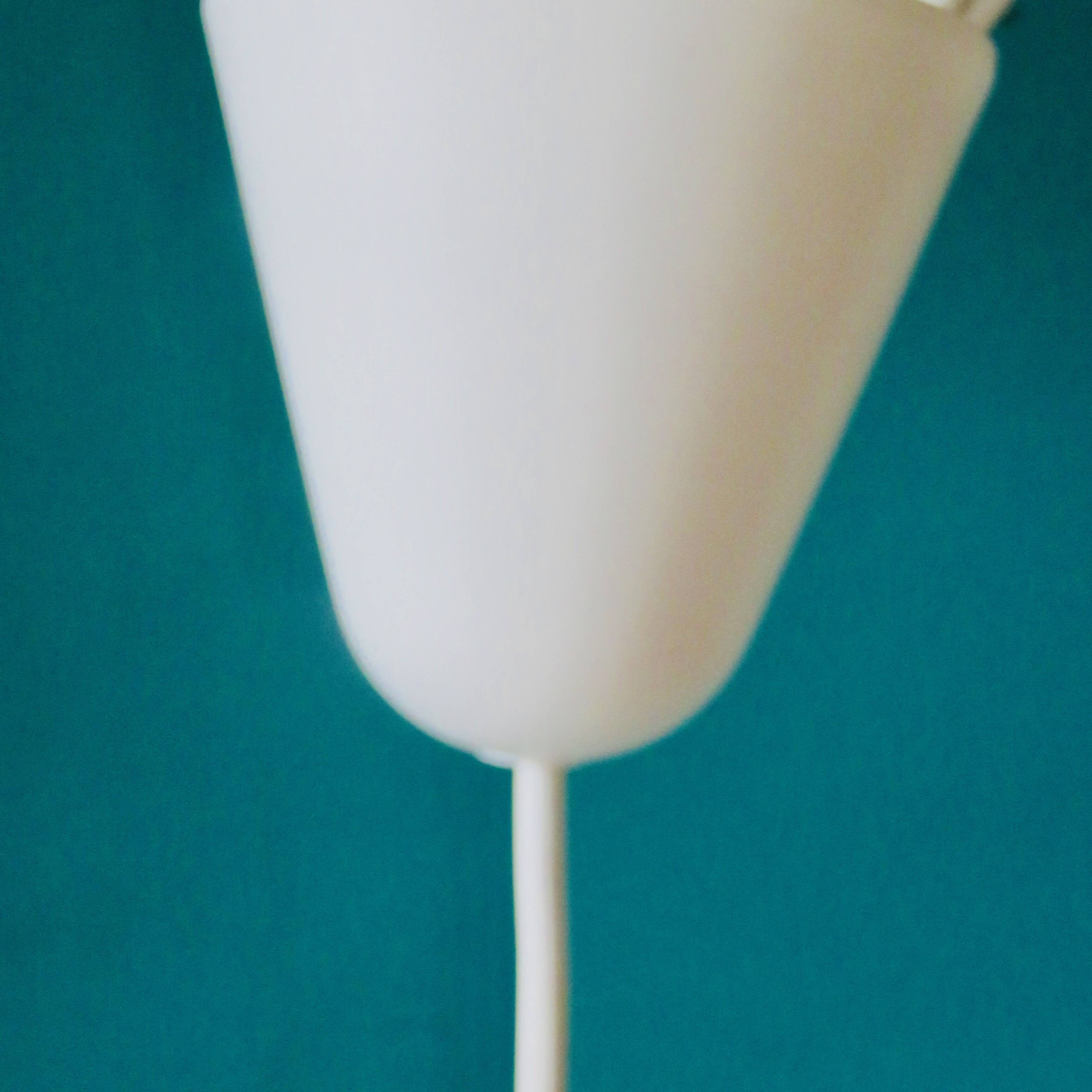 Opal glass pendant lamp by Mickael Bang for Holmegard. Denmark 1972