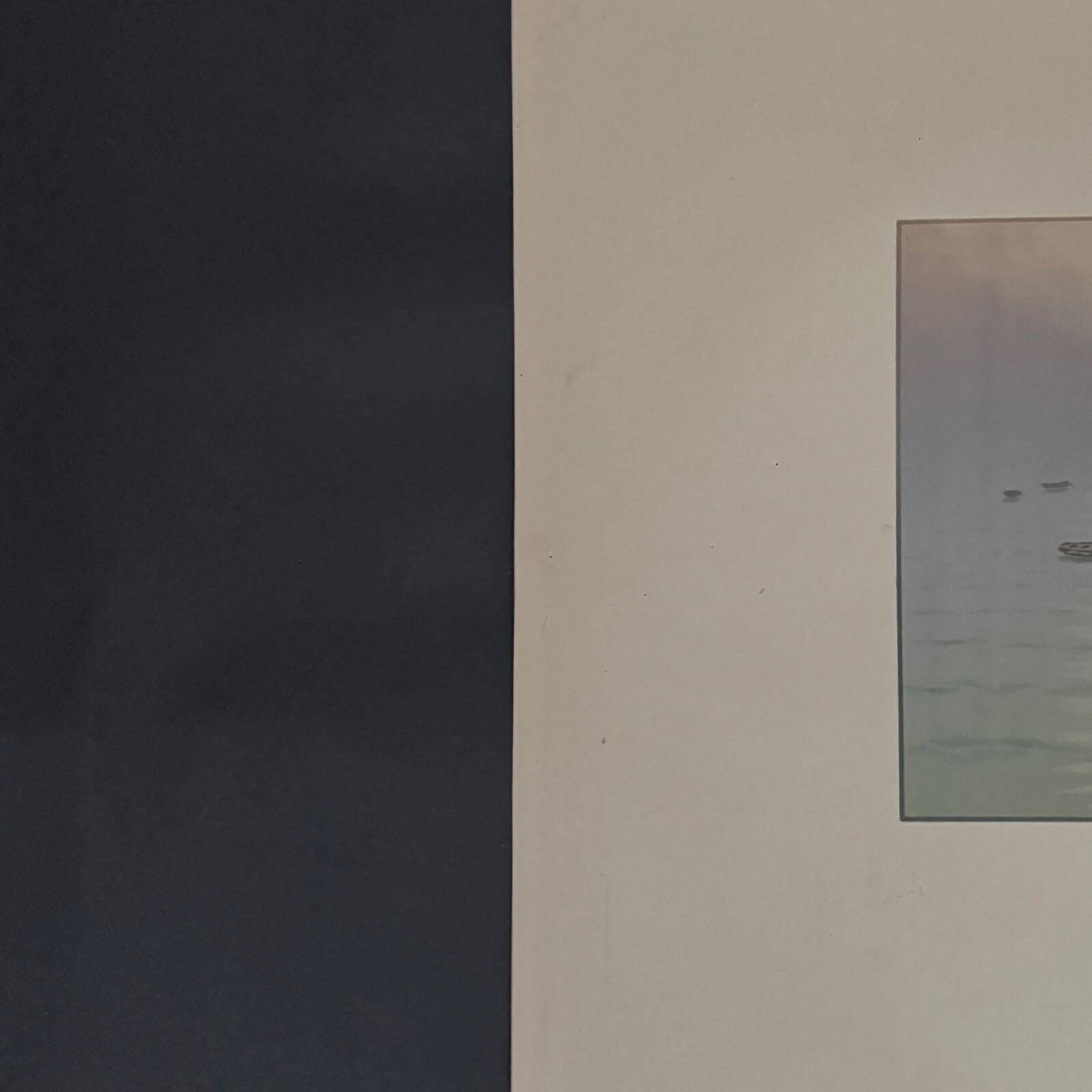 Lithograph by Henri Rivière The Beautiful Land of Brittany - Mist at Sea