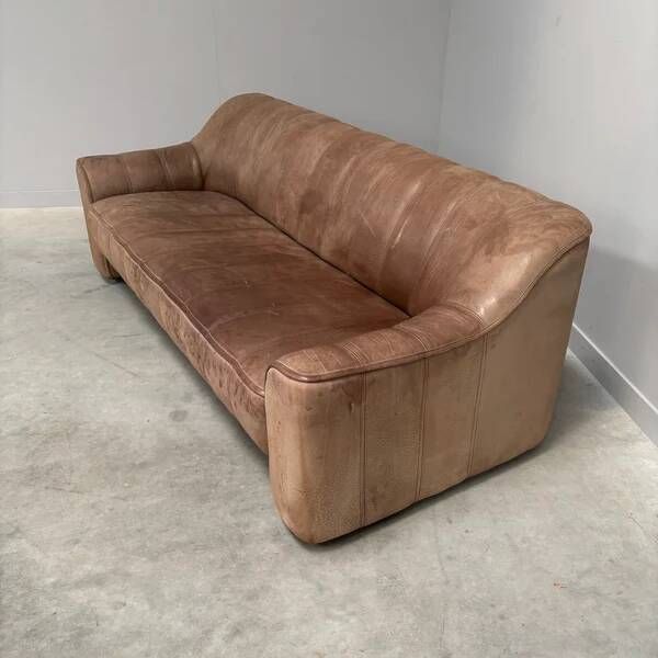 Vintage De Sede DS44 3 seat sofa, 1970s