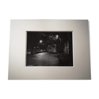 Photograph 18x24cm - Old black and white silver print - Rue Mirabeau - 1950s-1960s