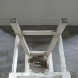Original patina wooden handle stool