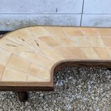 Vintage Vallauris Herbier Design Coffee Table Signed Barrois