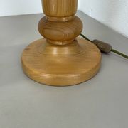 Large Organic Sculptural PINE Wooden Table Light by Temde Lights, Germany 1