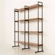Italian free standing shelving unit or room divider in teak, 1970s