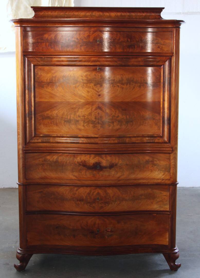 Vintage Danish Walnut 19th-century escritoire / Secretary, Victorian style